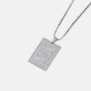 King Of Hearts Stainless Steel Poker Pendant