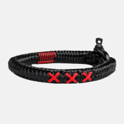 Bracciale Vajra intrecciato a mano in corda XXX