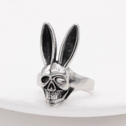Bad Bunny Stainless Steel Skull Ring