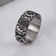 Pineapple Pattern Stainless Steel Ring