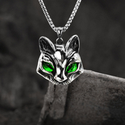 Moon God Cat Stainless Steel Men's Pendant