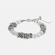 White Stone Stainless Steel Bracelet
