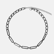 Minimalist Snake Print Stainless Steel Necklace