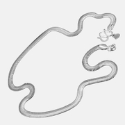 Snake Bone Stainless Steel Men's Necklace
