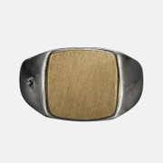 Square Sterling Silver Men's Ring